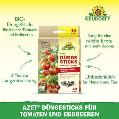 Azet Düngesticks für Tomaten & Erdbeeren Sprechende Bilder Bild 2