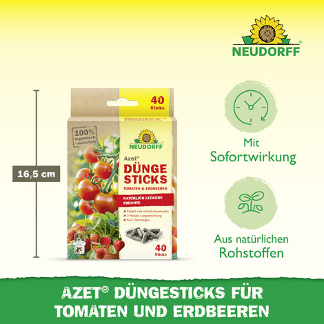 Azet Düngesticks für Tomaten & Erdbeeren Sprechende Bilder Bild 3