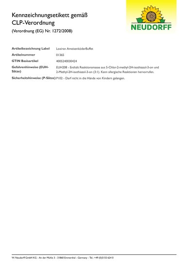Loxiran Ameisenköderbuffet