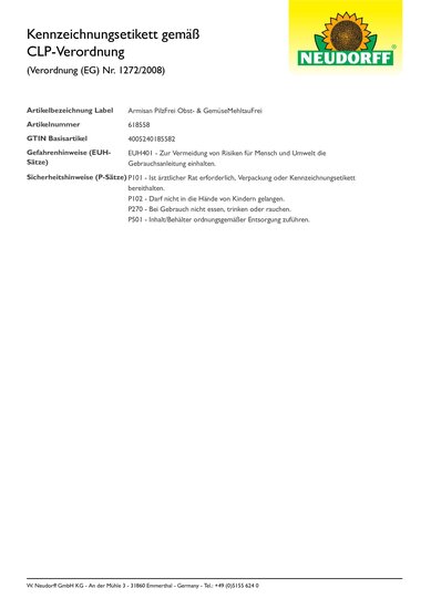 Armisan Pilzfrei Obst- & Gemüse-MehltauFrei