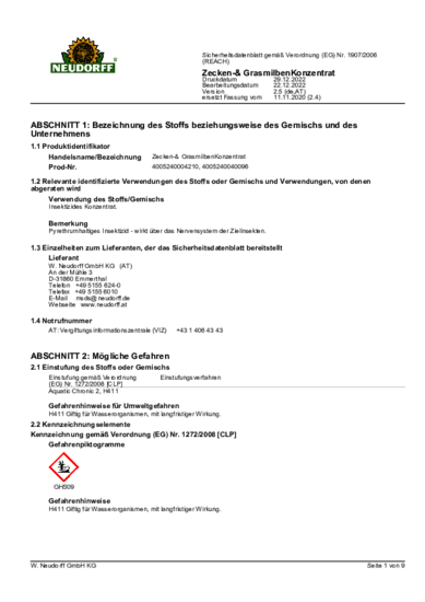 Zecken- & GrasmilbenKonzentrat