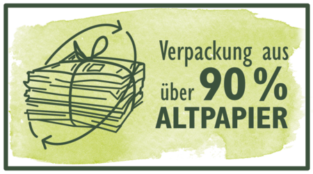 Verpackung 90% Altpapier